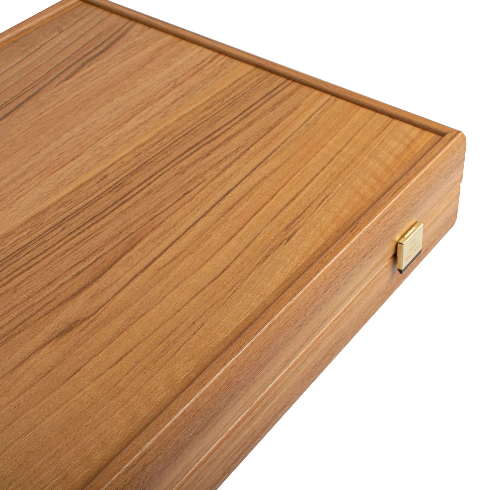 Manopoulos Raspberry Leather-Marquetry Backgammon