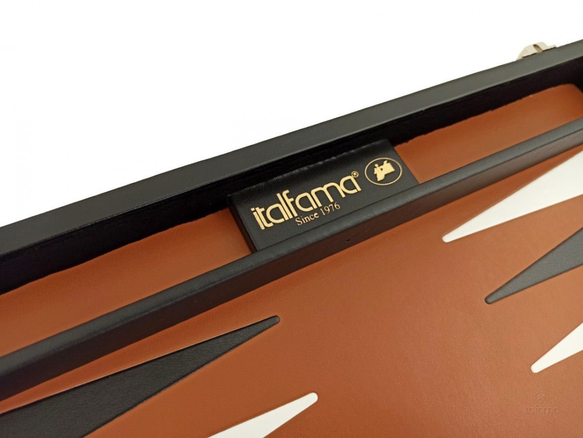 Marquetry Faux Leather Backgammon Case