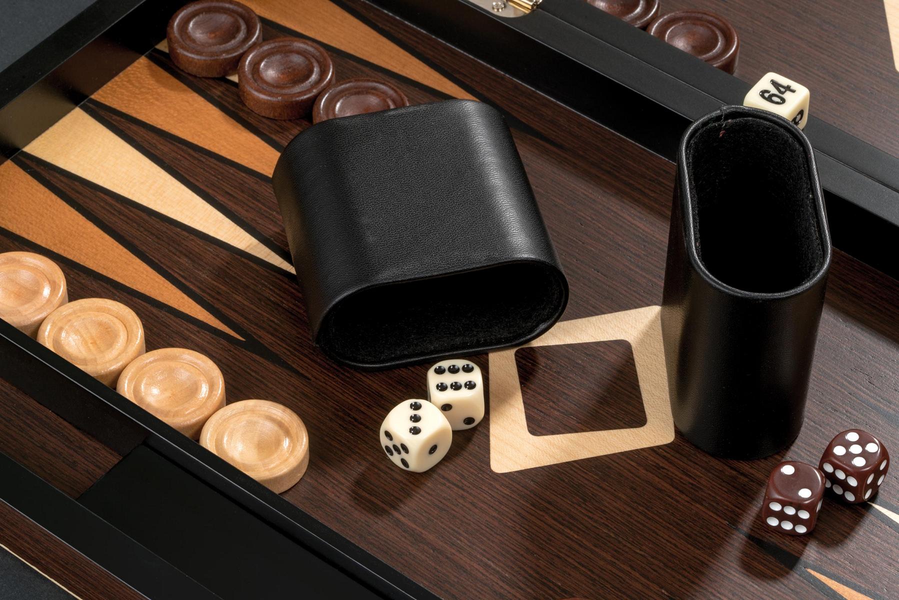 Backgammon Sifnos - Large Marquetry Wood Set
