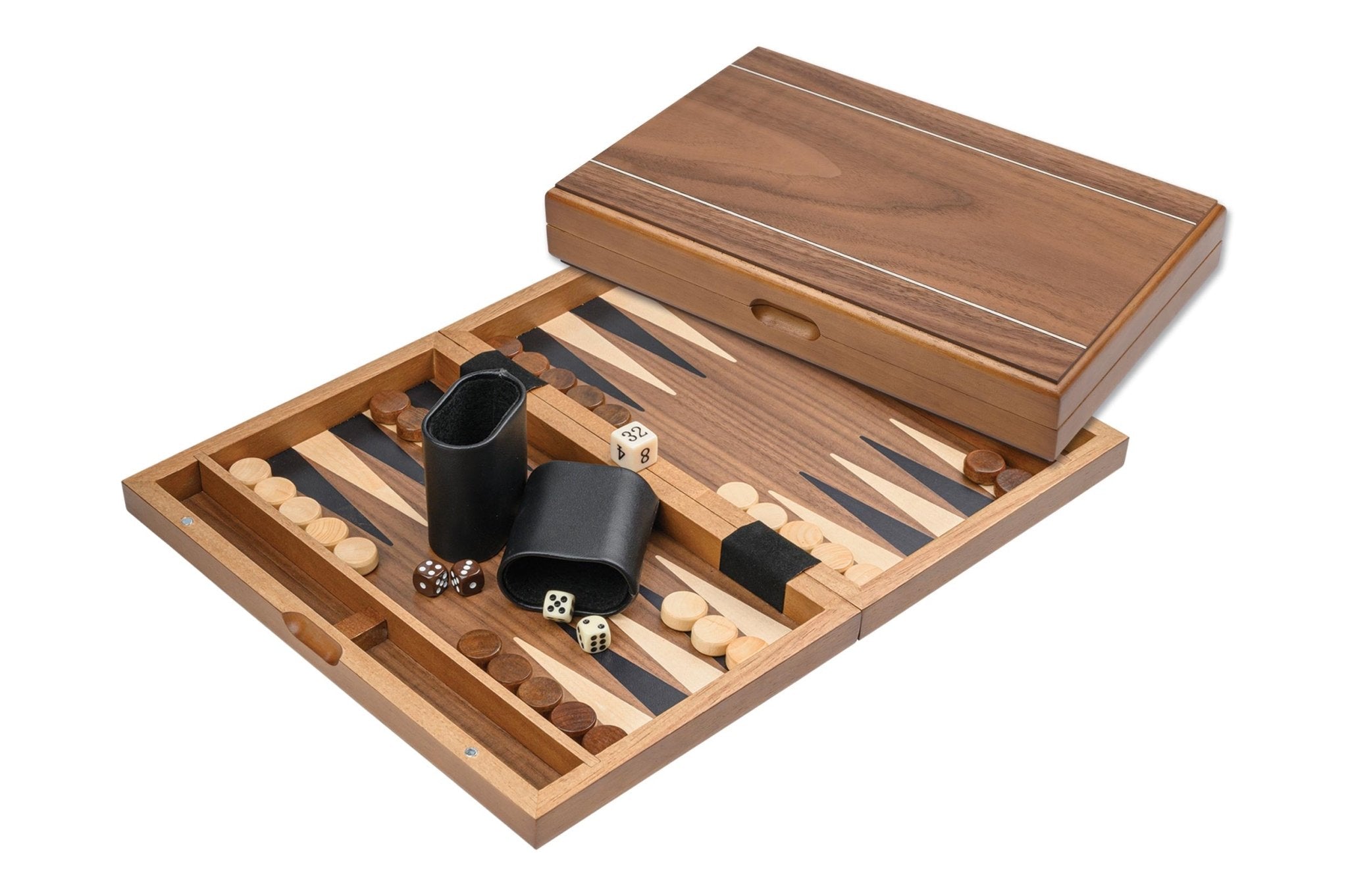 Philos Walnut Magnetic Backgammon Set