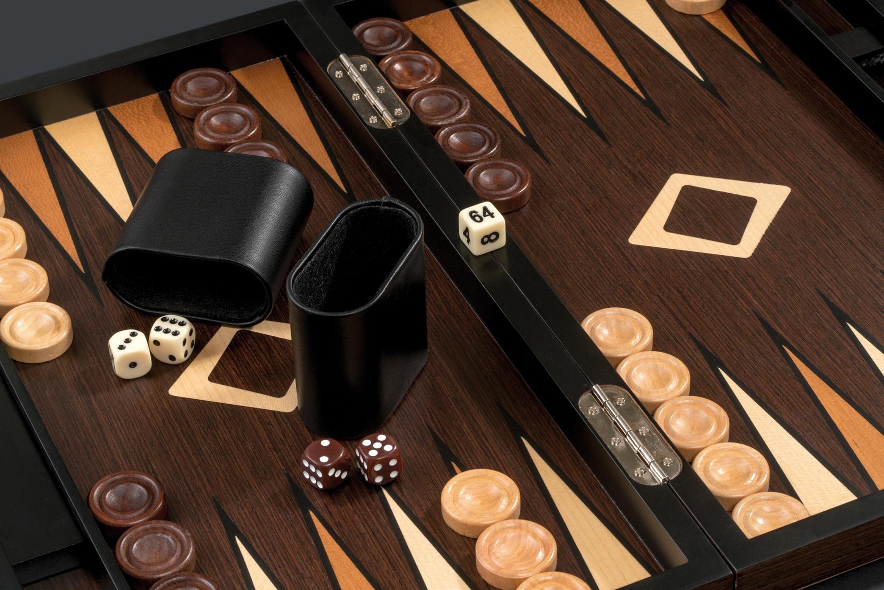 Backgammon Sifnos - Large Marquetry Wood Set