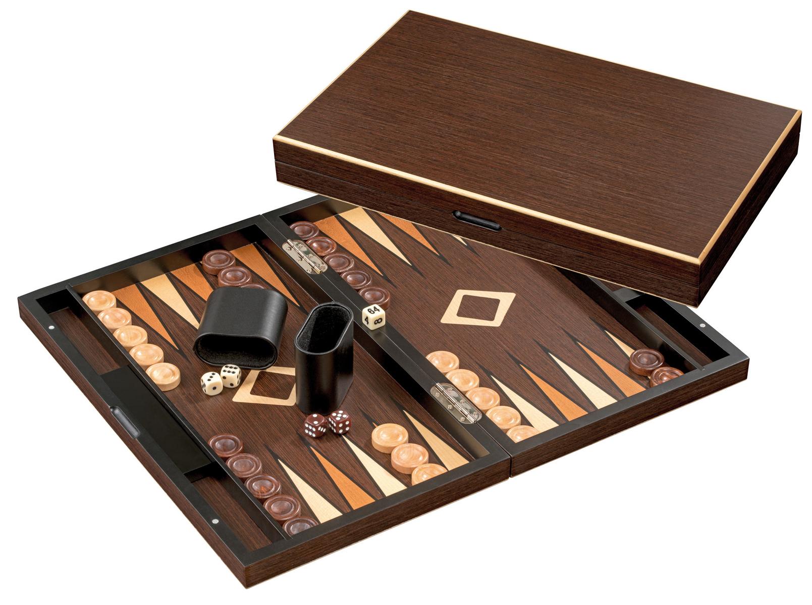 Backgammon Sifnos - Large Marquetry Wood Set