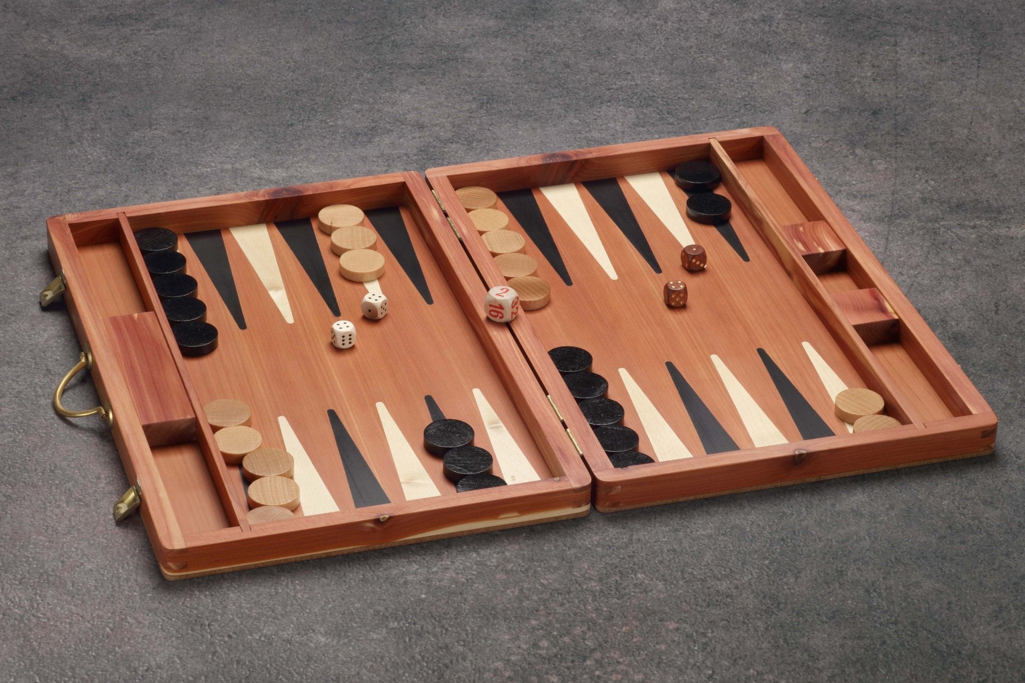 Ulbrich Cedar of Lebanon Marquetry Backgammon