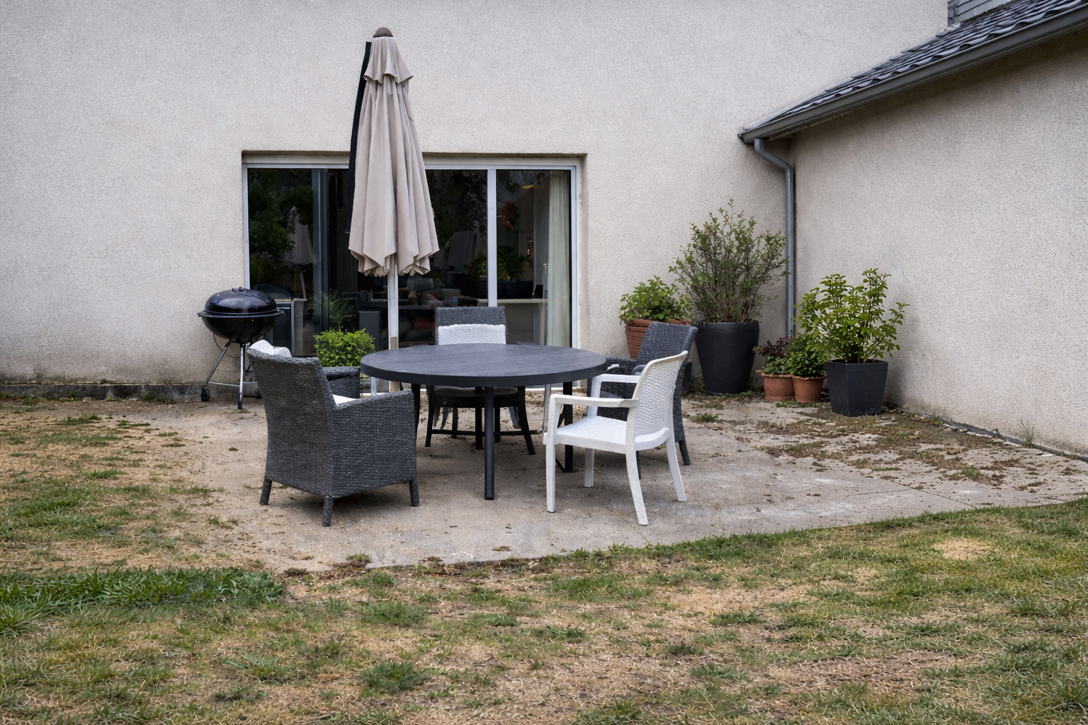 Avant installation pergola